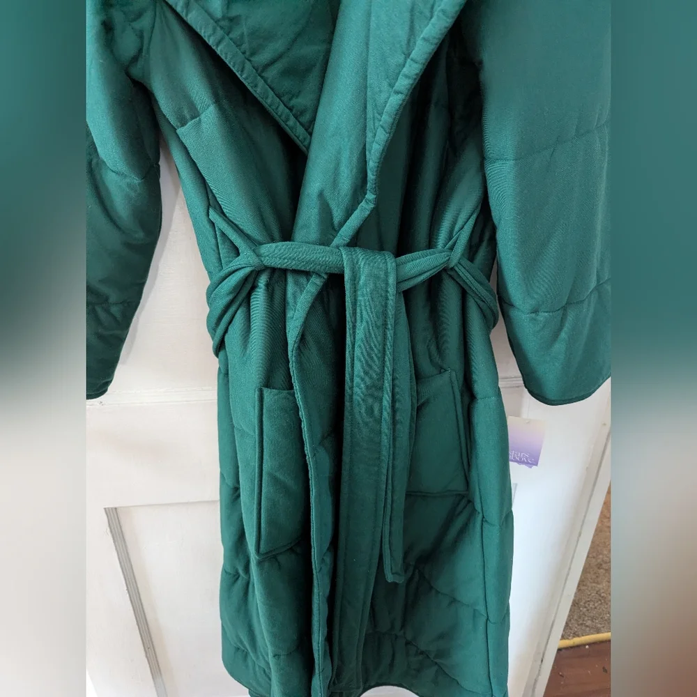 stars above quilted green robe nwt xl/xxl - Picture 7 of 9
